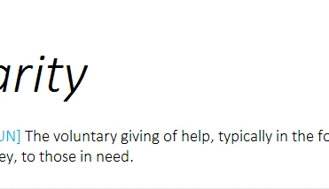 More charity through food